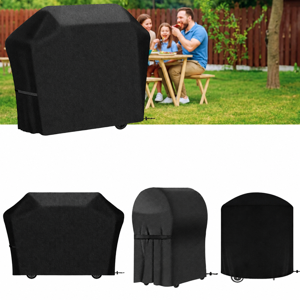 Housse barbecue extérieur imperméable anti-UV pour grill à gaz ou charbon, 6 modèles