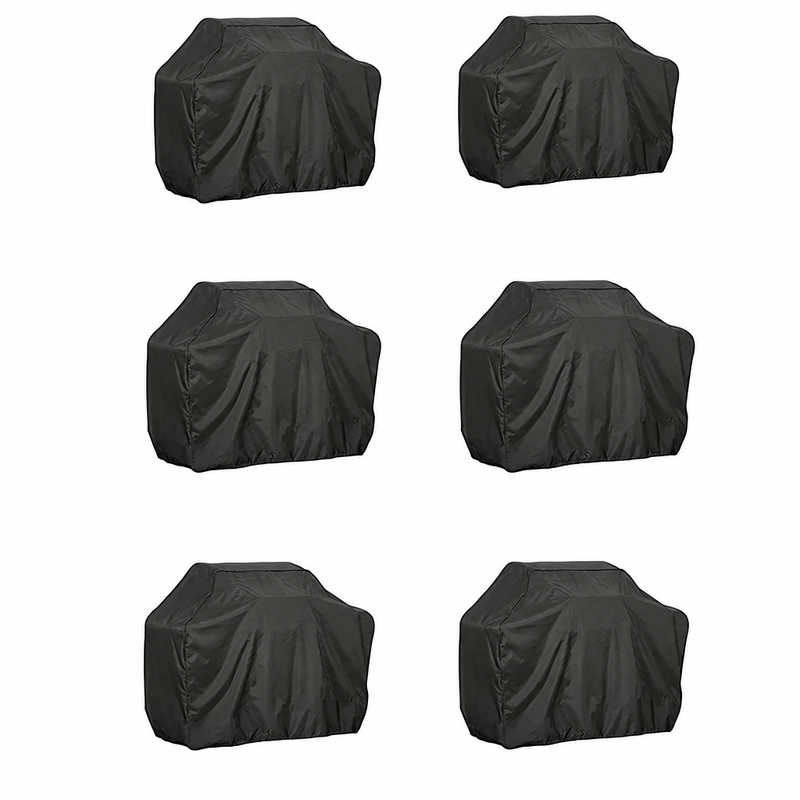 Housse barbecue gril à gaz imperméable, double couture, Oxford polyester enduit d'argent, 8 tailles