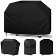 Housse barbecue Oxford 210D imperméable noir, sable ou gris, sangle réglable, 6 modèles
