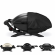 Housse barbecue pour Weber Q200, Q220 et Q2000, polyester noir, 67 x 44 ou 82 x 48 cm