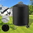 Housse barbecue ronde imperméable en Oxford 210D à cordon de serrage, Ø 71 cm, hauteur 73 cm