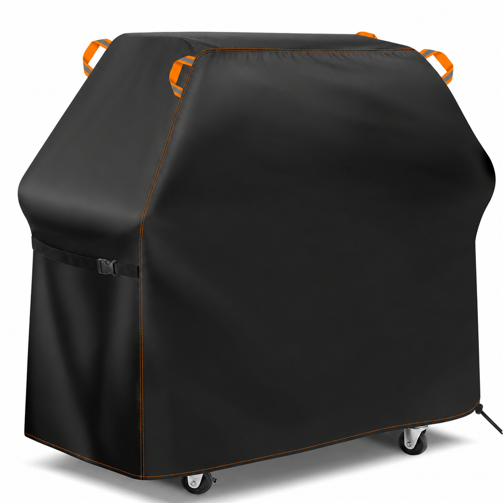 Housse barbecue universelle imperméable en Oxford avec ourlet réglable, 5 tailles de 122 à 190 cm
