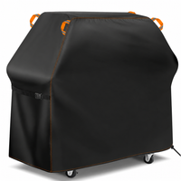 Housse barbecue universelle imperméable en Oxford avec ourlet réglable, 5 tailles de 122 à 190 cm
