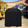 Housse de barbecue universelle imperméable en tissu Oxford noir, 4 tailles de 80 à 190 cm