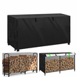 Housse bois de chauffage Oxford 420D imperméable avec sac de rangement, 122 ou 244 cm