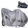 Housse de pluie pour vélo en PEVA avec bande auto-agrippante coupe-vent, anti-UV, grise ou noire