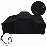 Housse de tente de toit imperméable en Oxford 210D noir, 140 x 120 x 40 cm, cordon de serrage