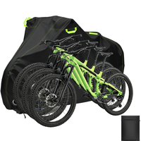 Housse de vélo Oxford 210D à bandes réfléchissantes et sangles coupe-vent, pour 1 à 3 vélos