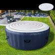 Housse gonflable isolante pour spa extérieur, diamètre 145 cm, coupe-vent et pliable