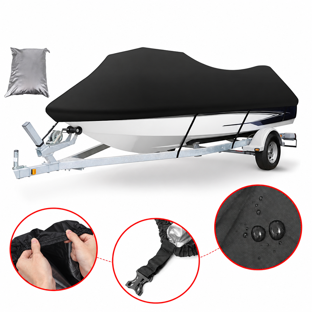Housse jet ski 3 places Oxford 420D imperméable, 420 x 300 cm, noir, argent ou bleu