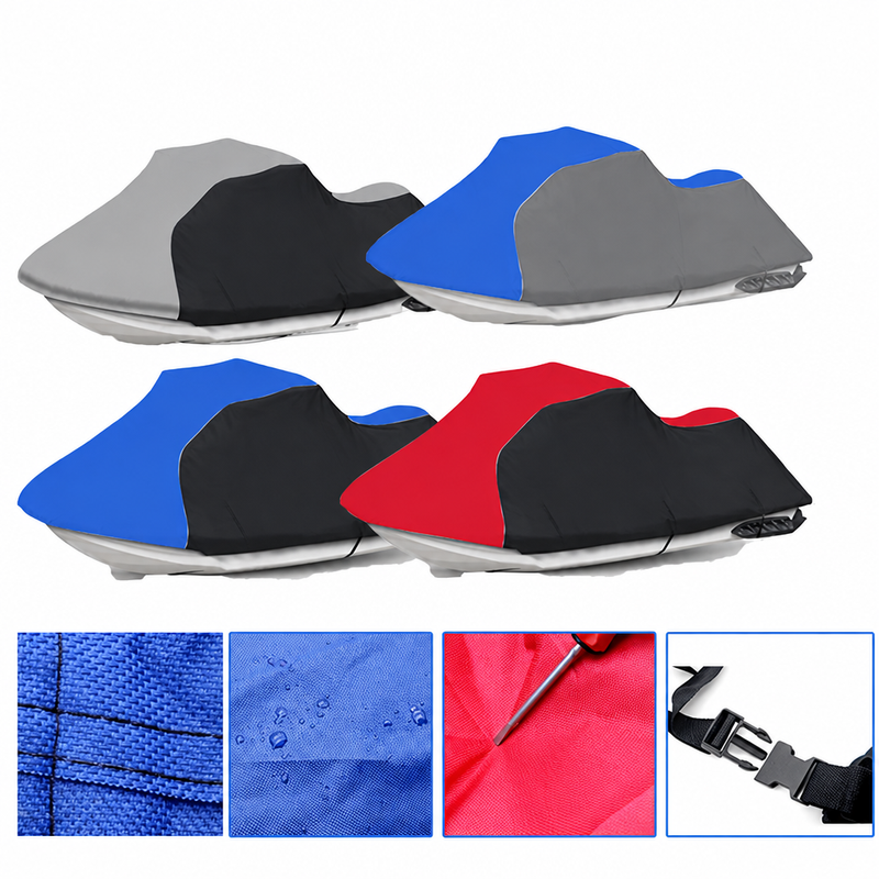 Housse jet ski remorquable imperméable 600D, tailles L et XL, 5 coloris dont jaune et noir