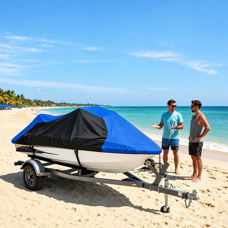 Housse jet ski compatible avec Yamaha WaveRunner EXR et VX Cruiser, Oxford 210D ou 420D