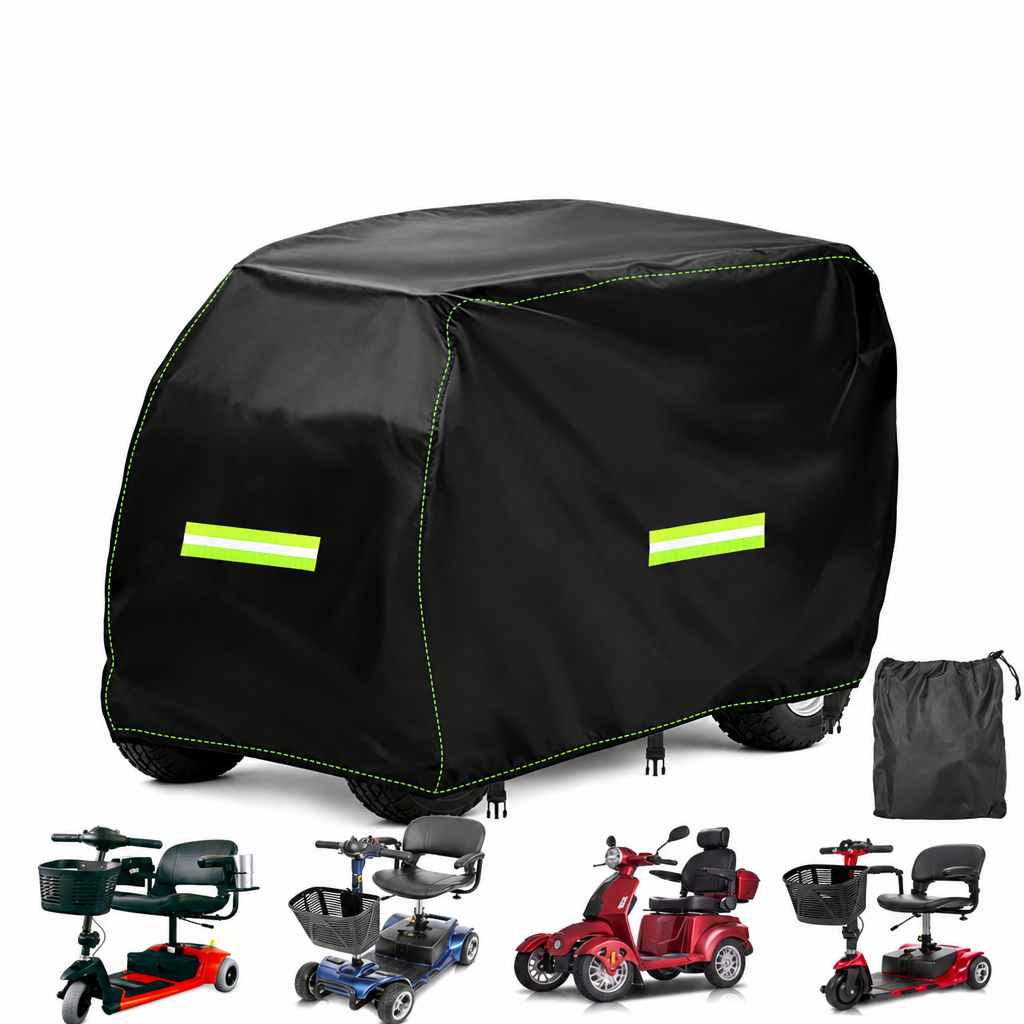Housse de protection pour scooter de mobilité, Oxford 210D imperméable, 4 tailles
