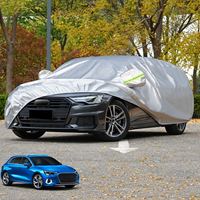 Housse voiture pour Audi A3 Berline et Sportback 8Y, polyester 270T argent, anti-neige