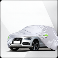 Housse voiture pour Audi Q5 argentée, imperméable, anti-poussière, anti-UV et résistante à la neige