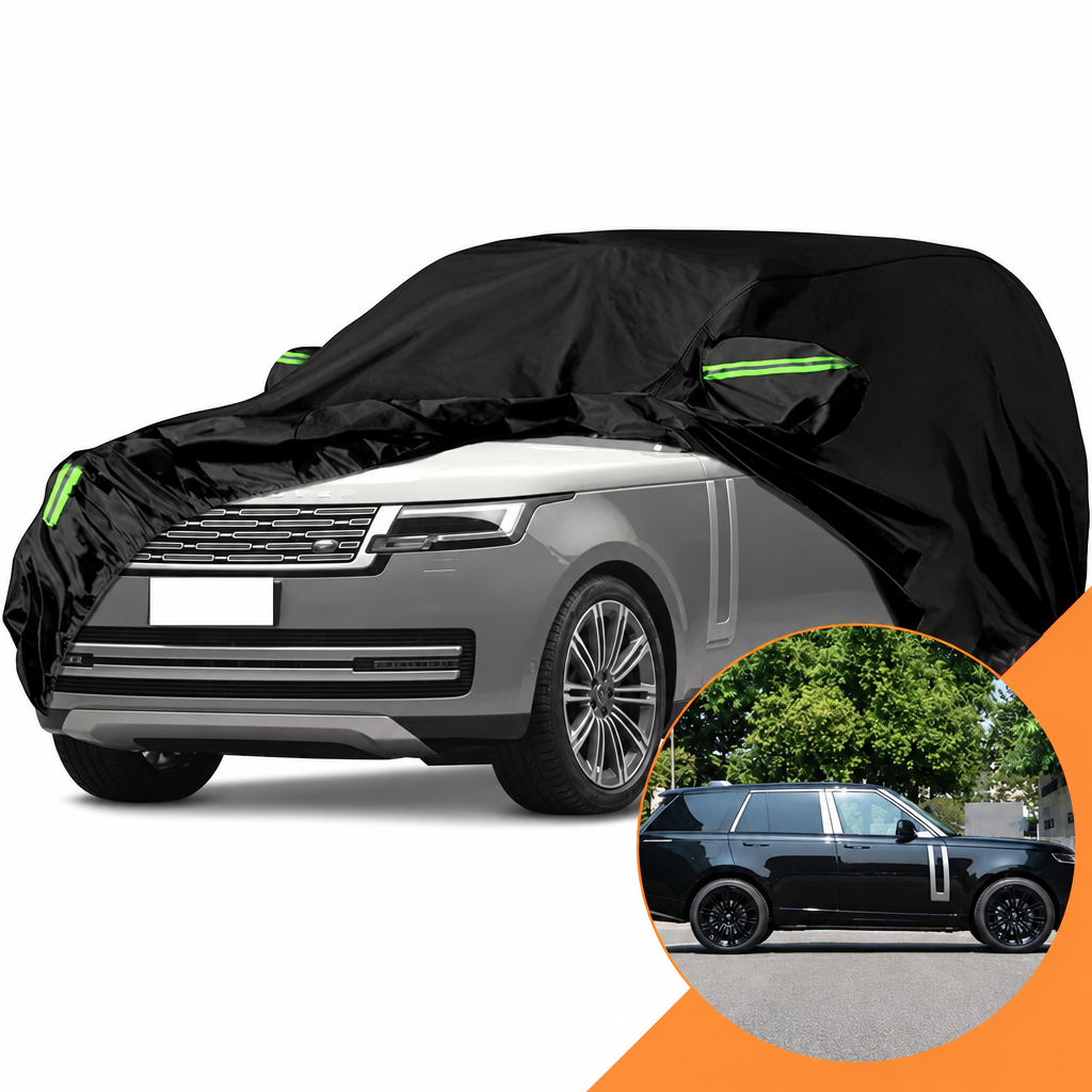 Housse voiture pour Land Rover Range Rover noire, imperméable, anti-neige, versions SW ou L