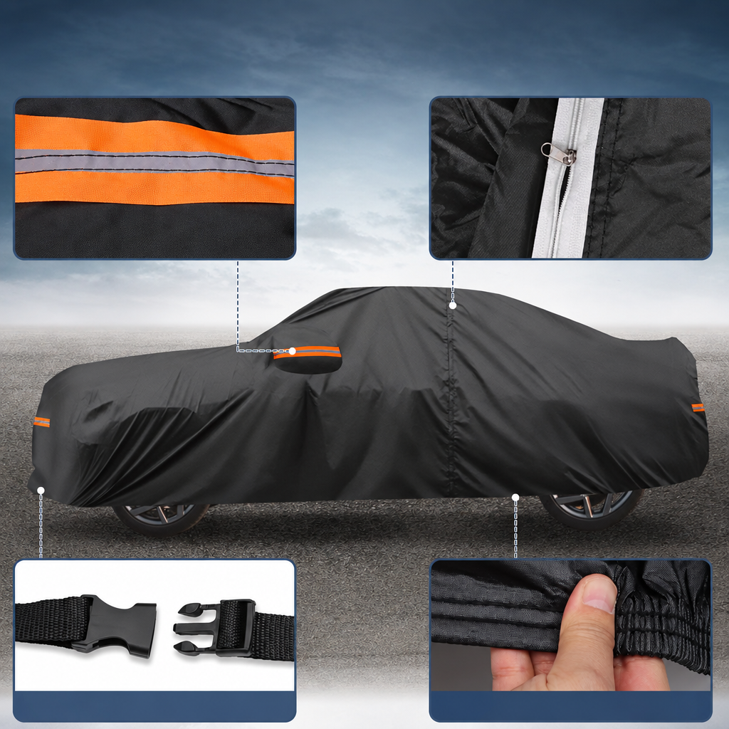 Housse voiture pour Mazda MX-5 Miata, film aluminium et coton spunlace, respirante, 400 x 175 x 115 cm
