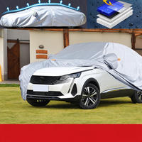 Housse voiture pour Peugeot 5008, protection extérieure complète imperméable, anti-neige, pare-soleil et anti-poussière