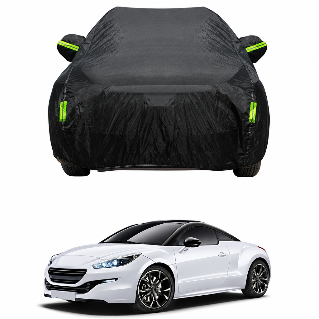 Housse voiture pour Peugeot RCZ, polyester 190T imperméable et anti-UV, avec fermeture éclair et sac de rangement