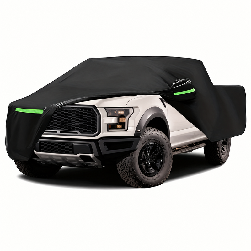Housse voiture pick-up noire imperméable et anti-UV, 589 x 219 x 200 cm