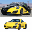 Housse voiture pour Porsche 911 Carrera 2011-2025, polyester 190T, imperméable, anti-UV, avec porte zippée