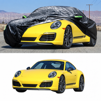 Housse voiture pour Porsche 911 Carrera 2011-2025, polyester 190T, imperméable, anti-UV, avec porte zippée