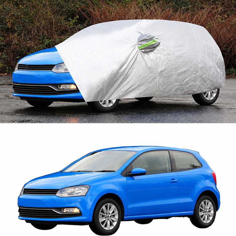 Housse voiture pour Volkswagen Polo 1994-2025 en polypropylène 170T, anti-UV et coupe-vent