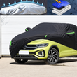 Housse voiture pour Volkswagen T-Roc, noire, Oxford épais doublé, imperméable et anti-UV