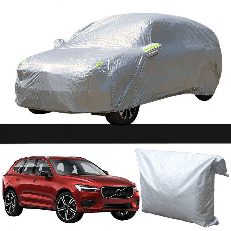 Housse voiture pour Volvo XC60, polypropylène 170T, poches de rétroviseurs, 480 x 195 x 175 cm