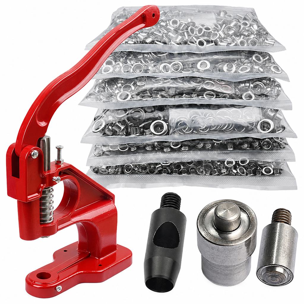Kit d'œillets en laiton avec presse manuelle, 3 à 10 mm, pour bâche et cuir