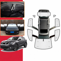 Pare-soleil voiture pour Nissan Qashqai J11 Tekna 2014-2021, à ventouses, aluminium double face