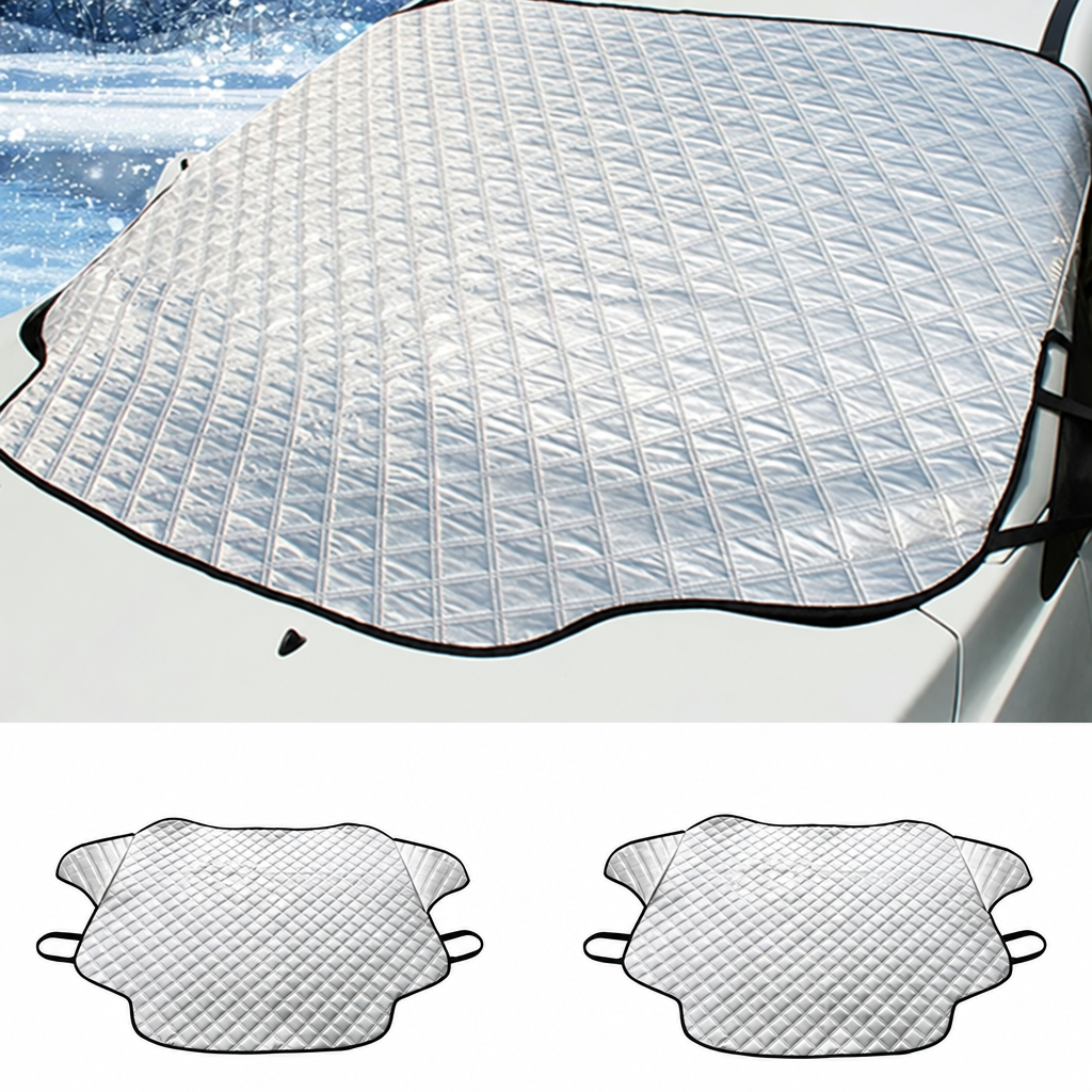 Protection pare-brise magnétique anti-gel et anti-neige, 193 x 126 ou 183 x 116 cm