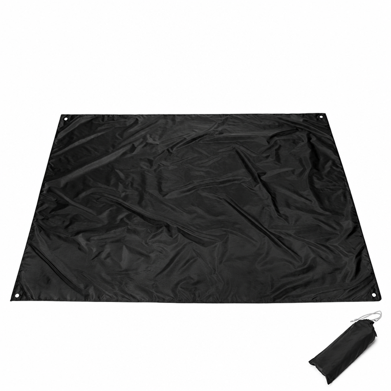 Tapis de camping imperméable Oxford double face 210 x 150 cm, pliable
