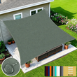 Voile d'ombrage rectangulaire imperméable avec œillets, polyester, 2 x 2 à 4 x 5 m