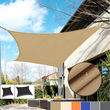 Voile d'ombrage rectangulaire anti-UV pour patio et terrasse, polyester 185 g/m², 7 coloris